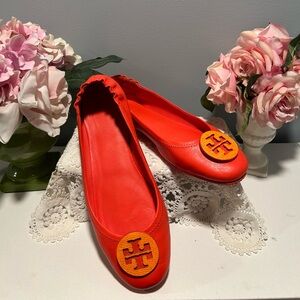 Tory Burch Minnie Travel Ballet Flats With Logo